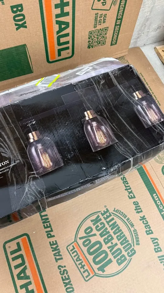 Globe Electric 3-Light Vanity Light – Matte Black & Brass image indicator(6)