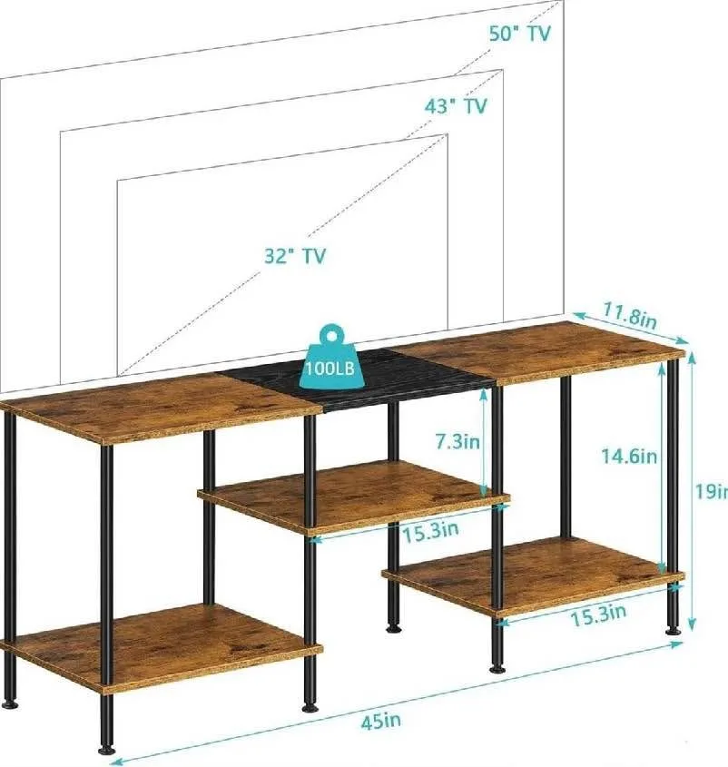 Luplom TV Stands for Living Room 50 inch image indicator(4)