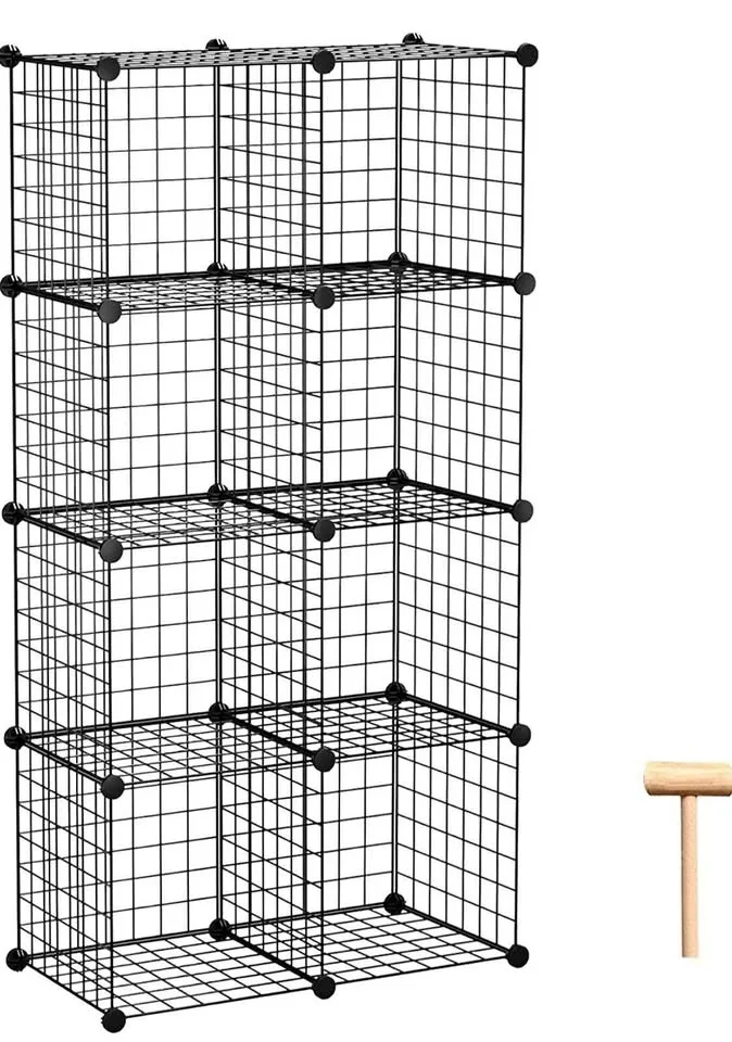 C&AHOME Wire Storage Cubes - 8 Cube Organizer thumbnail