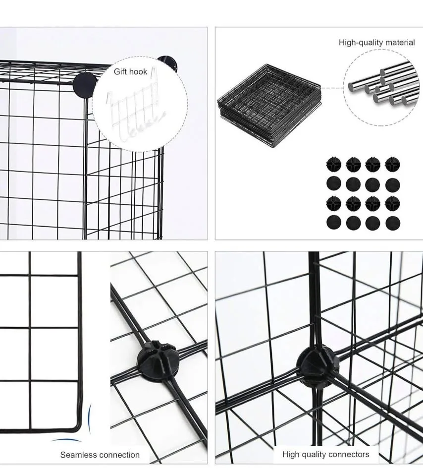 C&AHOME Wire Storage Cubes - 8 Cube Organizer image indicator(4)