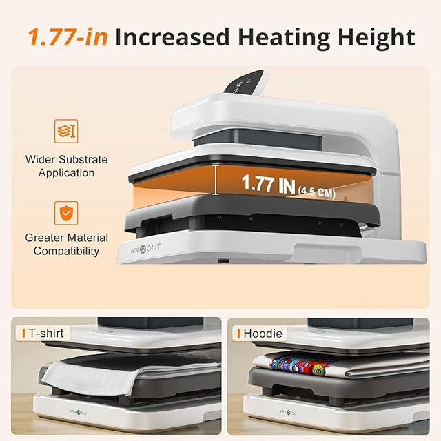 HTVRONT Auto Heat Press 2 - Heat Press Machine for T Shirts - photo 3