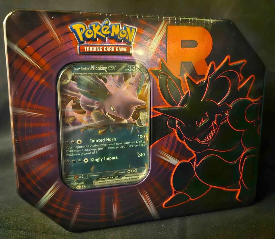 Pokemon TCG - Team Rocket's Nidoking Tin Sealed