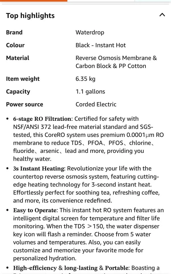 Water filter Ro image indicator(8)