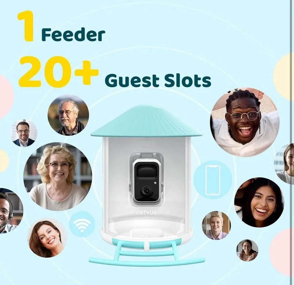 New Birdfy Solar Smart Bird Feeder with Camera image indicator(3)