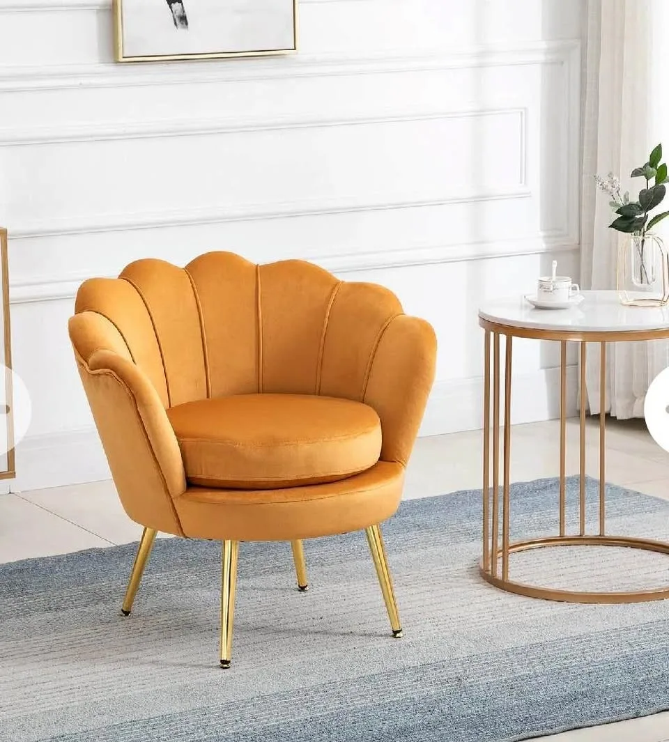 Lotus Luxe Velvet Accent Chair – OB-HOMCOM CW31637 thumbnail