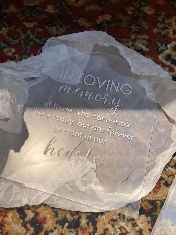 Frosted Arch Acrylic Signs thumbnail