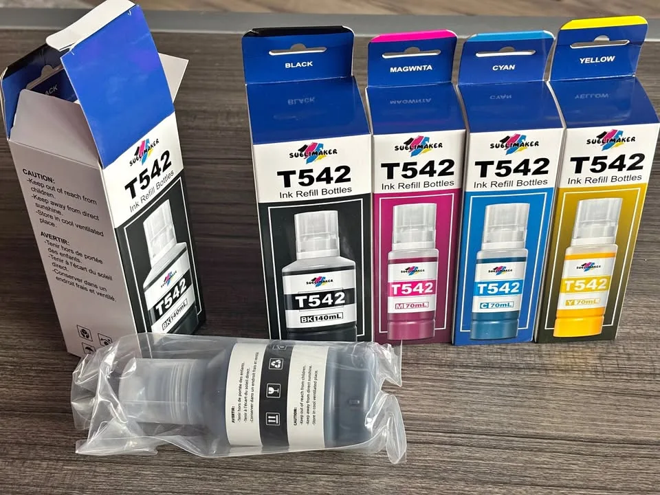 T542 Ink Refill Bottles (Set of 5) - Epson EcoTank/Workforce