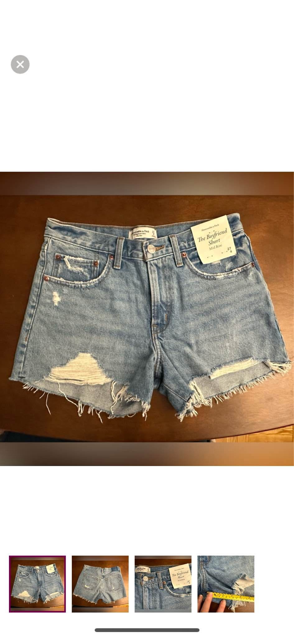 Abercrombie & fitch light blue shorts