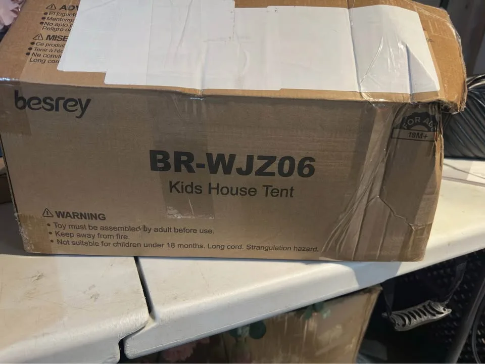 besrey Kids Tent Playhouse with Mat and Lights image indicator(4)