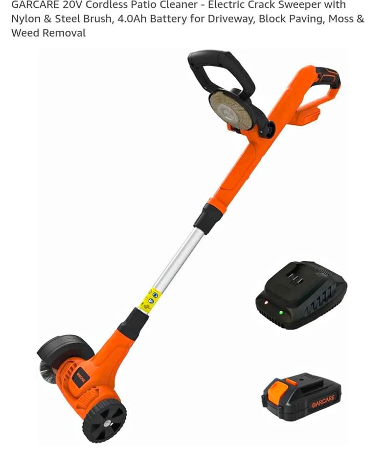 20V Patio Weeder and Sweeper + Battery - New