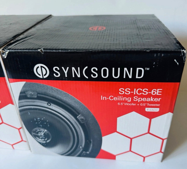 SyncSound In-Ceiling Speakers - 6.5" 80W - Set of Two - photo 2