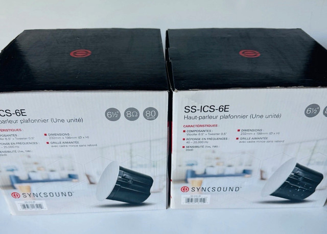 SyncSound In-Ceiling Speakers - 6.5" 80W - Set of Two - photo 3