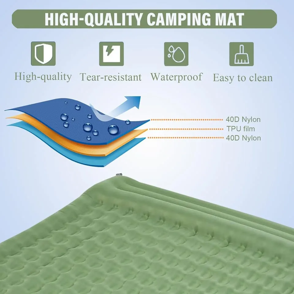 🏕️ ZRCOHU 5-Inch Double Camping Air Mat... image indicator(4)