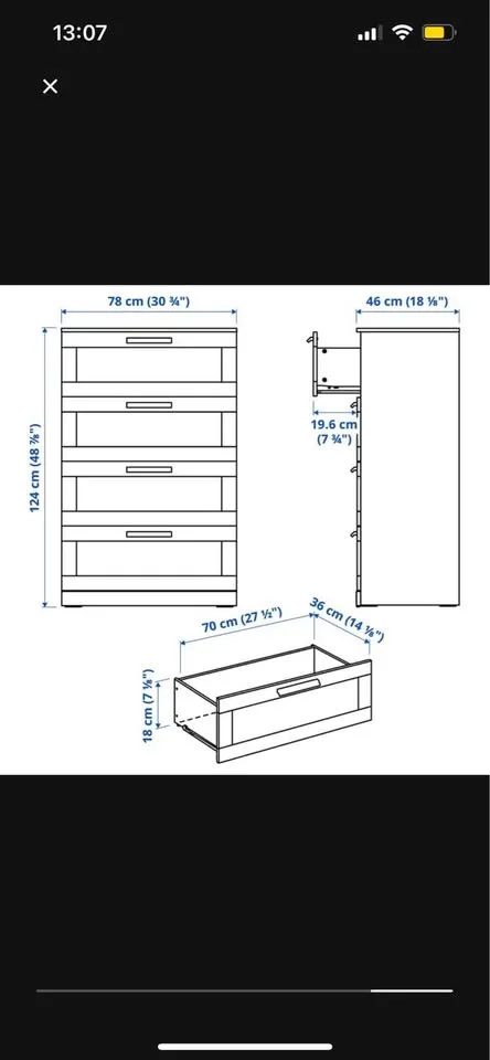 IKEA BRIMNES Dresser image indicator(4)