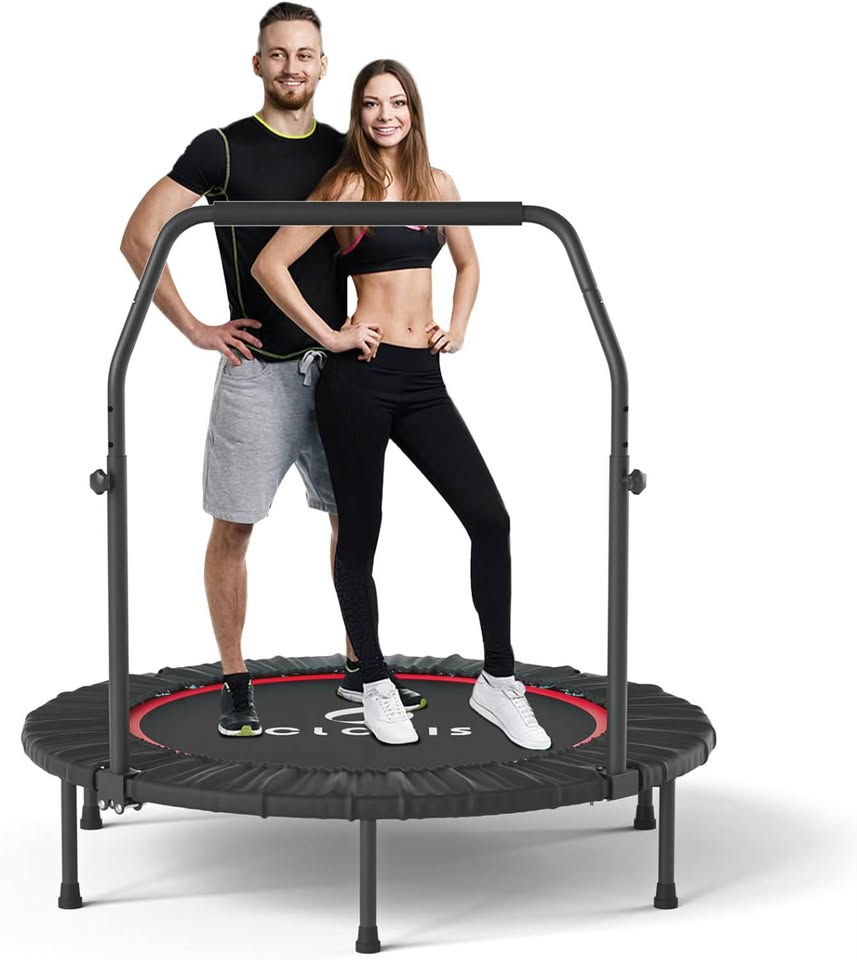 BCAN Fitness Trampoline w/ Handrail - Good Condition!