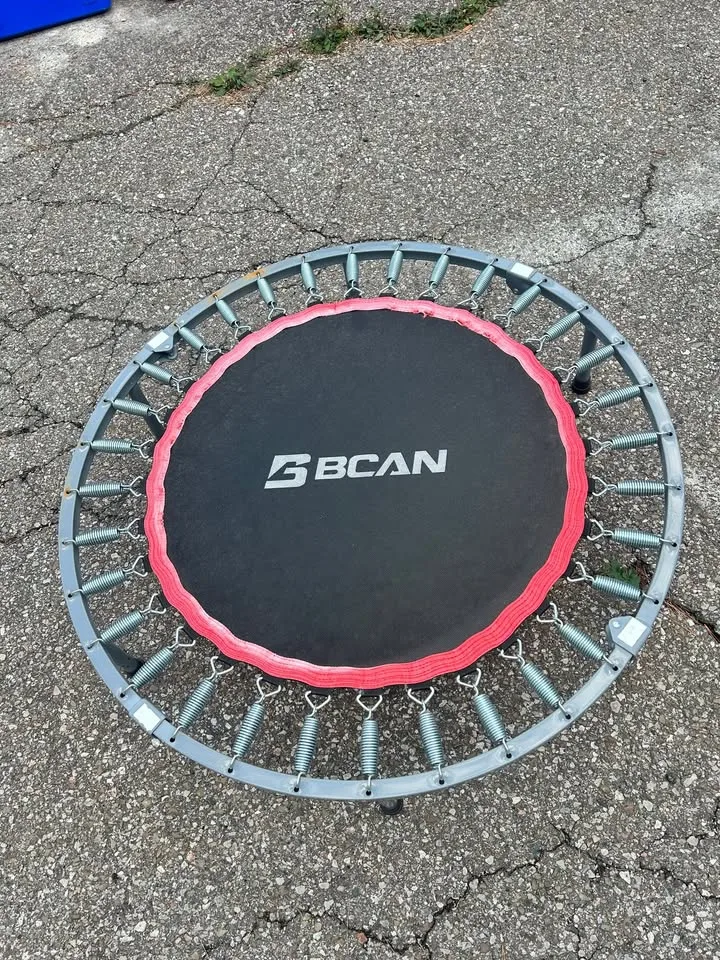 BCAN Fitness Trampoline w/ Handrail - Good Condition! image indicator(2)