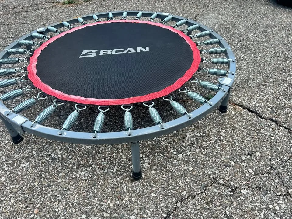 BCAN Fitness Trampoline w/ Handrail - Good Condition! image indicator(3)