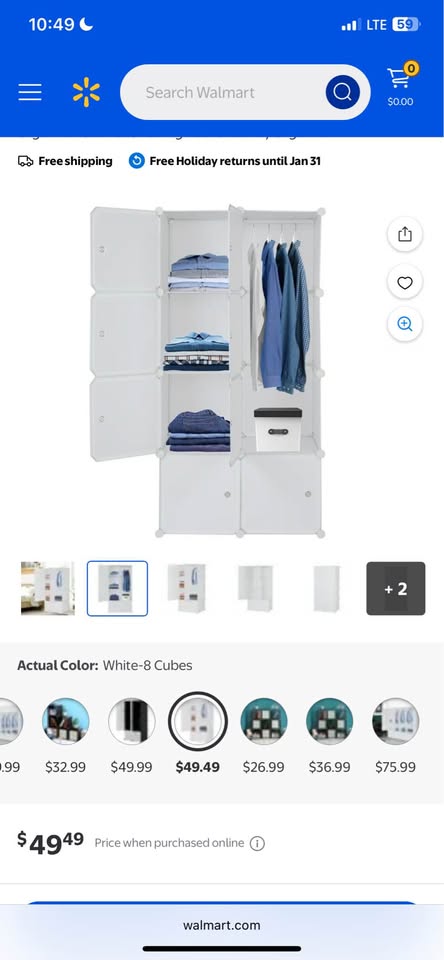 UWR-Nite Large Cube Storage Organizer – 8 Cubes - photo 2