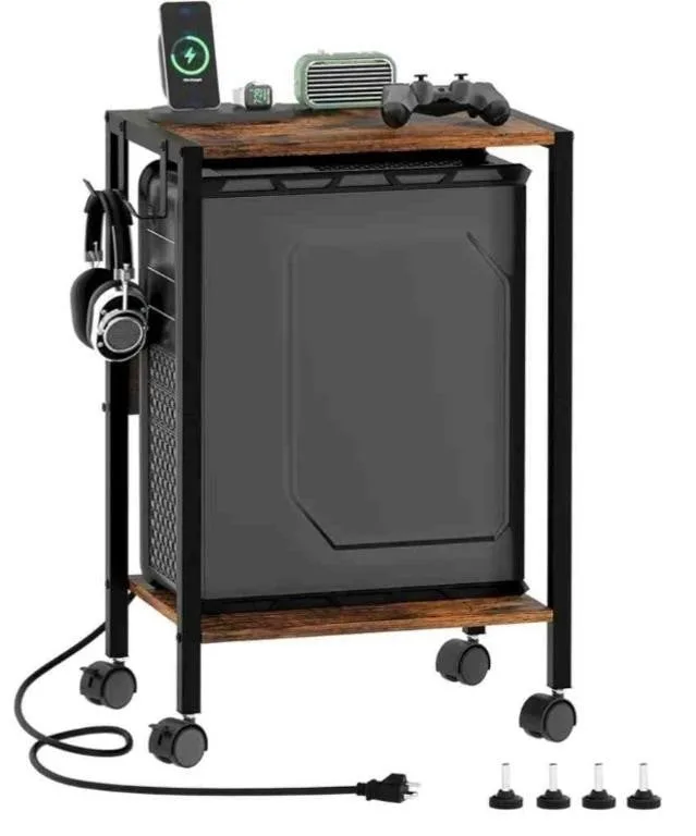 Akxomel Computer Tower Stand with Charging thumbnail