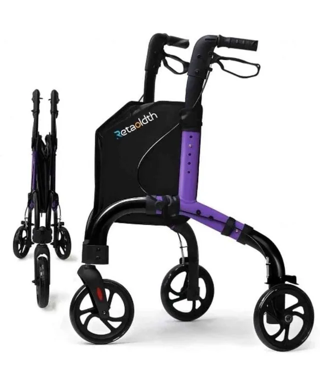 Retaoldth Premium 3 Wheel Rollator Walker thumbnail