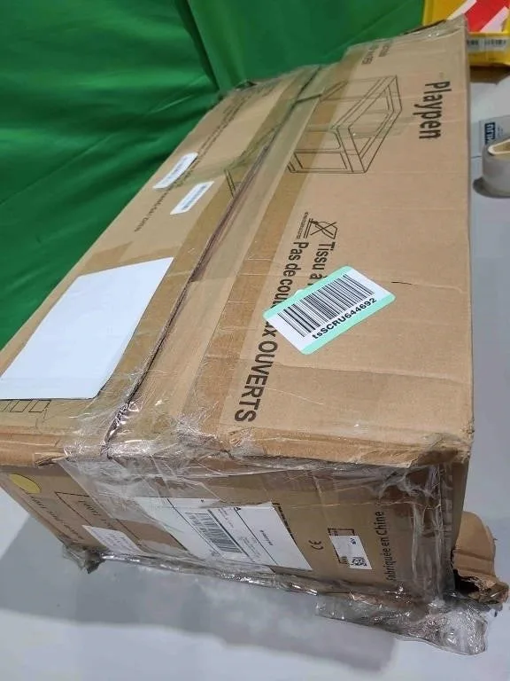 Mloong Baby Playpen with Mat, 59x59x27 In image indicator(2)