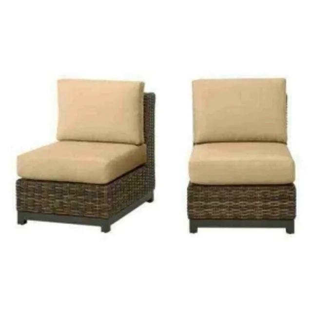 Hampton Bay Fernlake Steel Wicker Armless Chai thumbnail