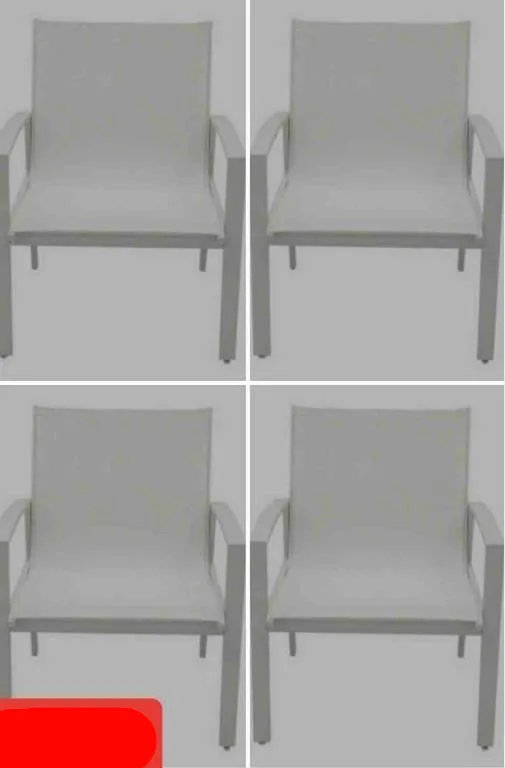 Outdoor Lounge Chairs, White thumbnail