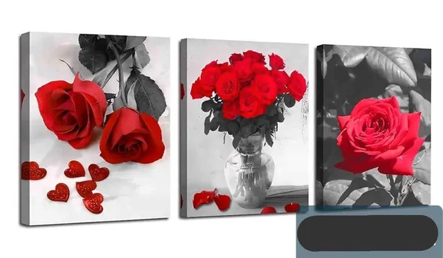 Ardemy Flower Bathroom Canvas Wall thumbnail