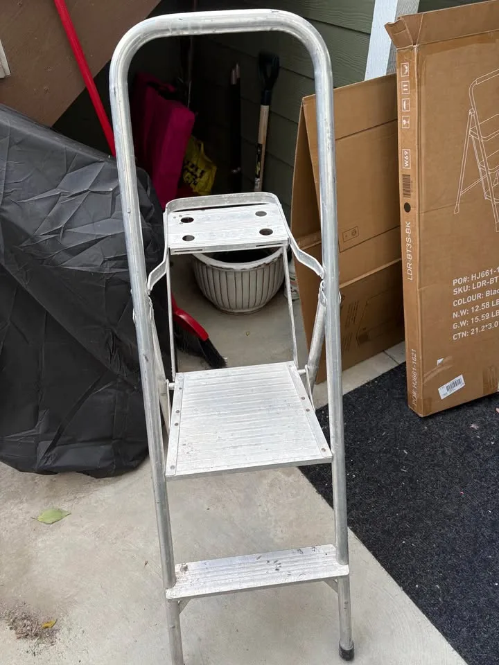 Silver step ladder image indicator(2)