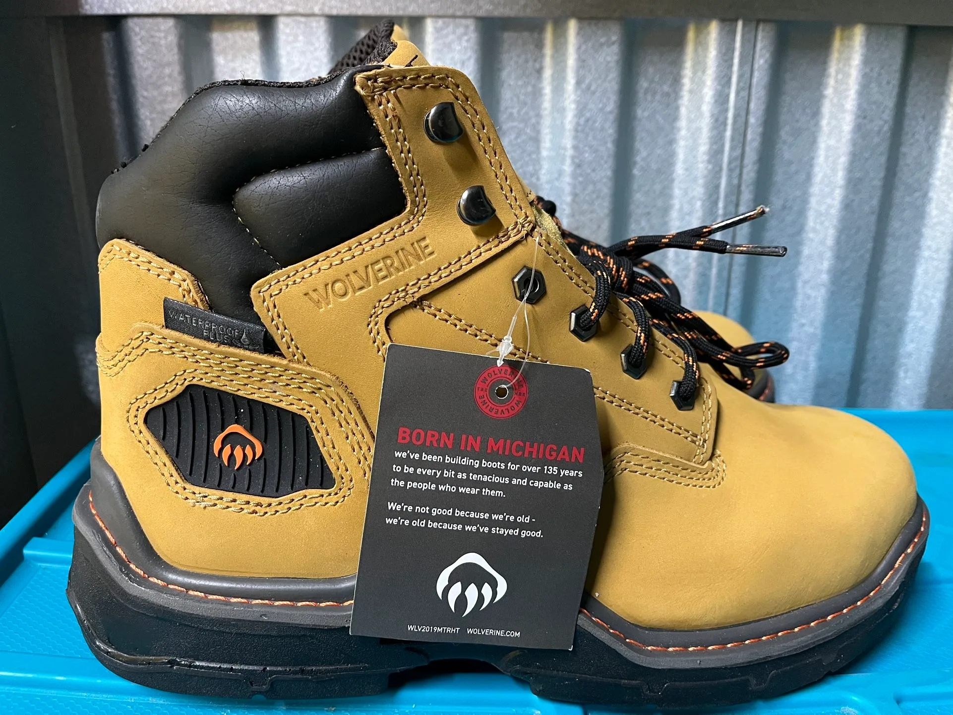 Wolverine Raider Steel Toe Work Boots - Men's Size 10.5🥕 image indicator(2)