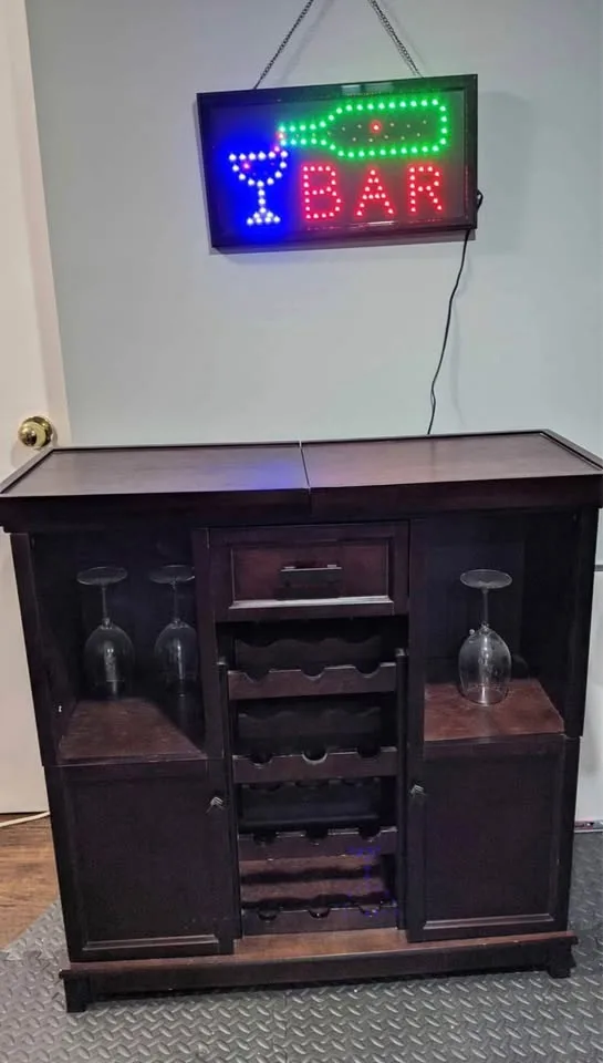 Wooden Bar and Stool for sale image indicator(3)