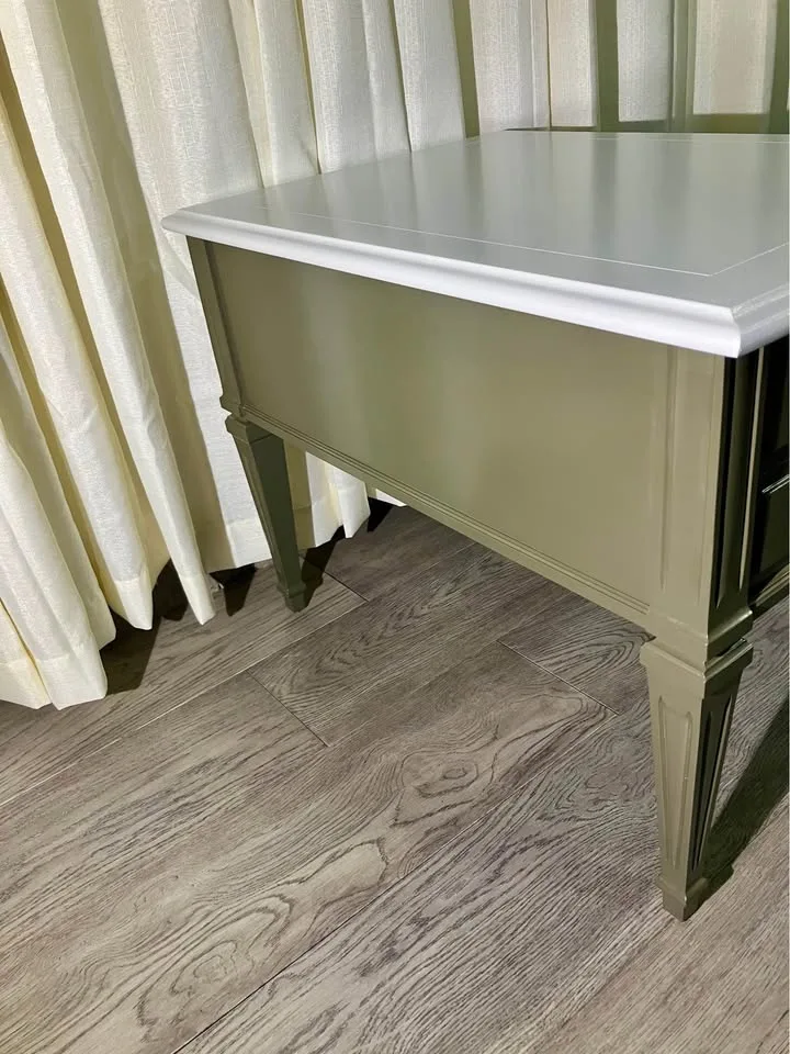 Coffee & Cream Nightstand/Table- Professionally Refurbished ! image indicator(6)