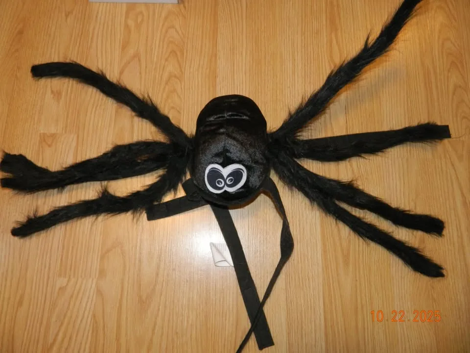 PAW PRINTS "SPIDER" DOG COSTUME..size L/XL(29-75lbs)..EUC image indicator(2)