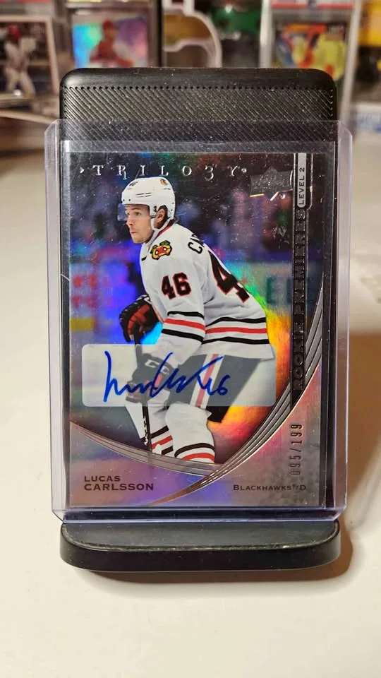 2020-21 Trilogy Lucas Carlsson Auto #095/199 ✍️🏒 thumbnail
