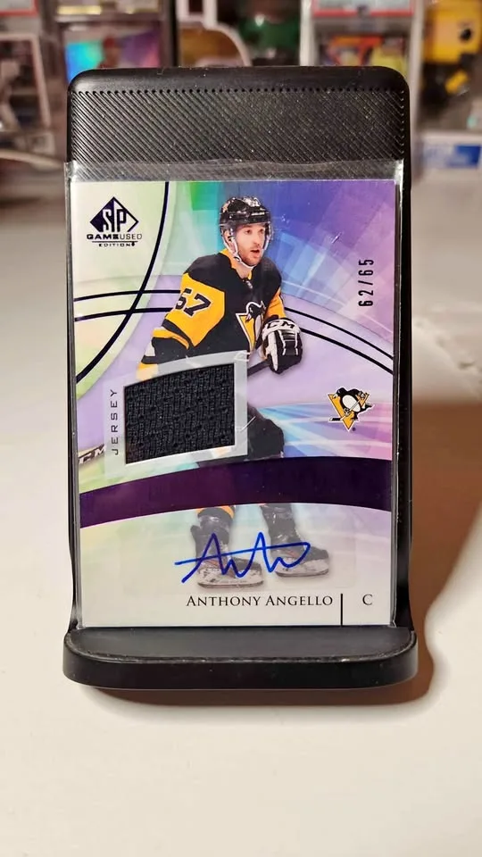 2020-21 SP Game Used Anthony Angello #62/65 🏒 thumbnail