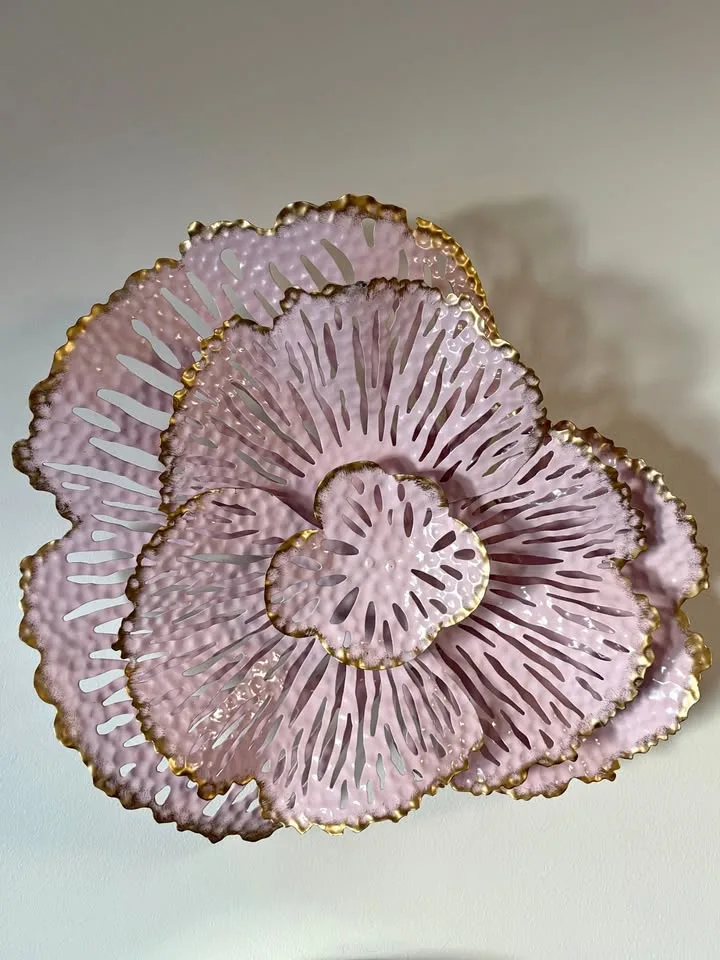 Pink & Gold Wall Flower thumbnail