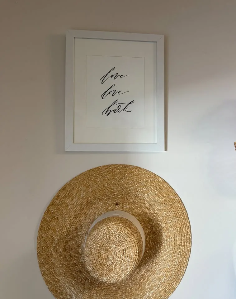 Live Love Bark Calligraphy Framed thumbnail