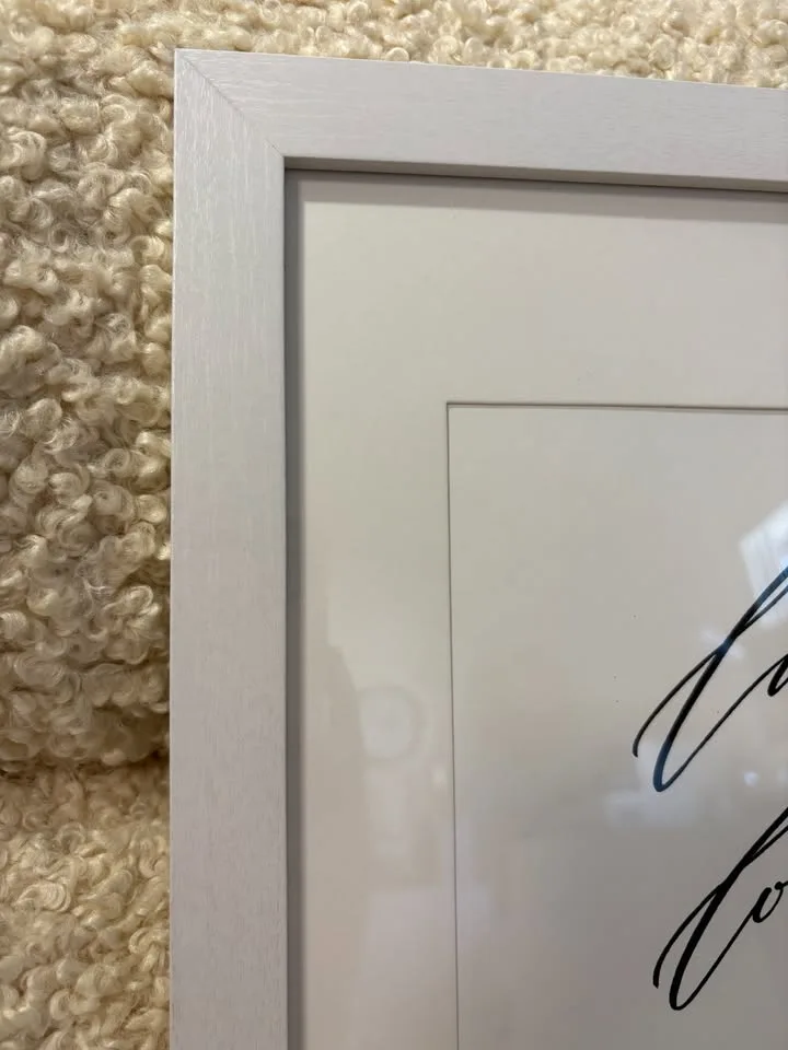 Live Love Bark Calligraphy Framed image indicator(3)