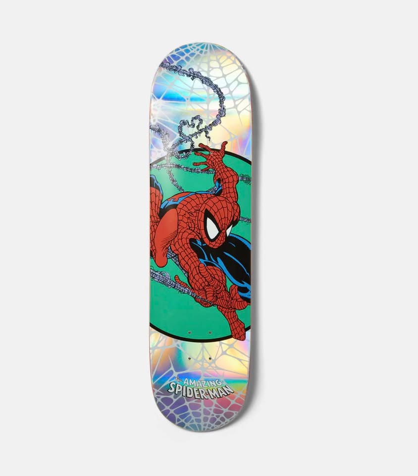 HUF X MARVEL SPIDER-MAN HOLO FOIL SKATEBOARD! - photo 5