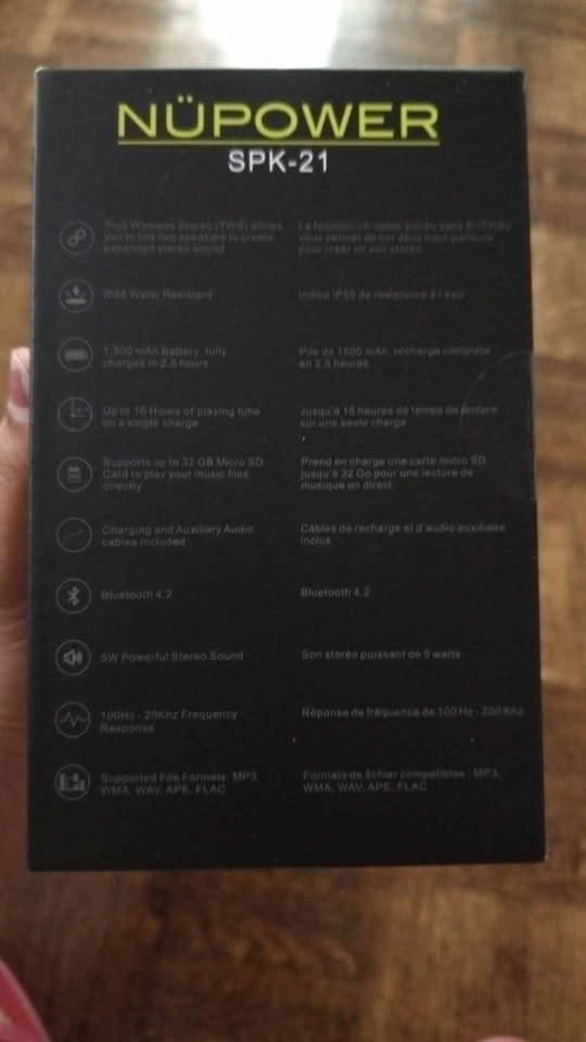 Bluetooth speaker- NuPower - photo 2