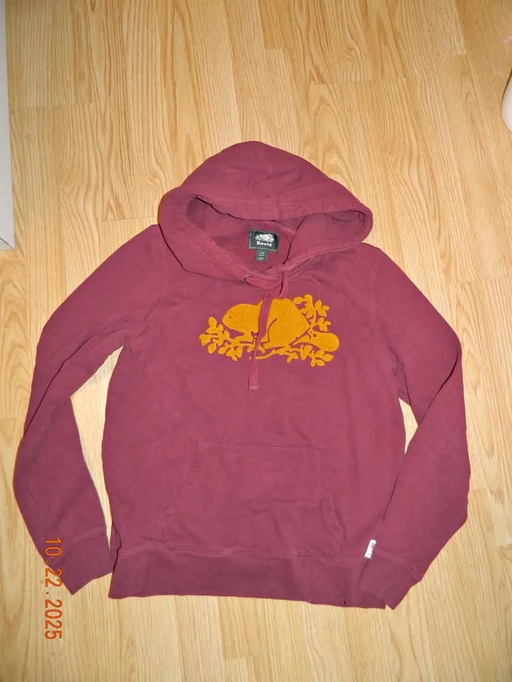 WOMENS ROOTS HOODY size L...VGUC-EUC thumbnail