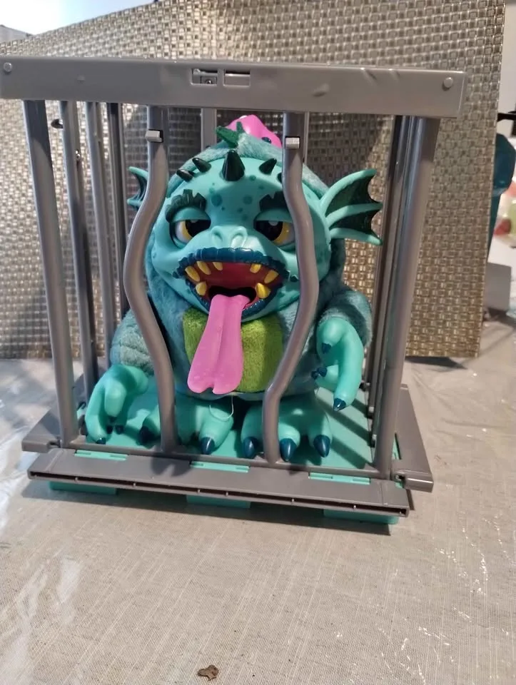 Cute Monster Toy in a Cage | Moves Eyes When You Wind It Up thumbnail