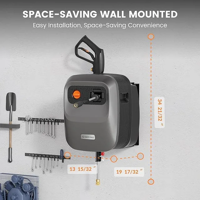 Giraffe Tools Grandfalls Retractable Pressure Washer image indicator(2)
