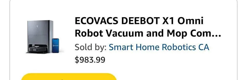 Ecovacs Deebot omni robot vacuum