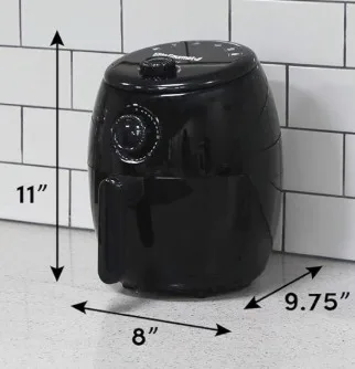 Elite Gourmet Compact Air Fryer – 2.1 Qt, Black image indicator(6)