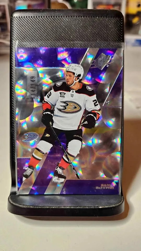 2023-24 SPx Mason McTavish Parallax Purple #114/149 💜🏒 thumbnail