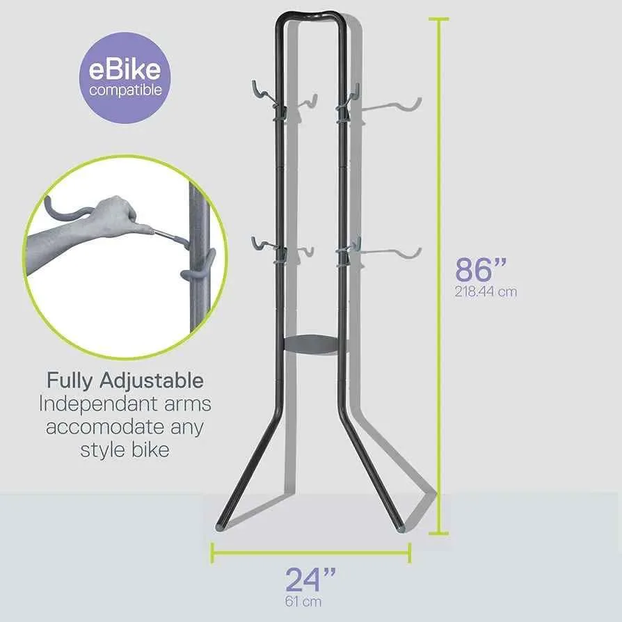 Rugged 2 Bike Rack for Garage & Home by Delta Cycle image indicator(3)