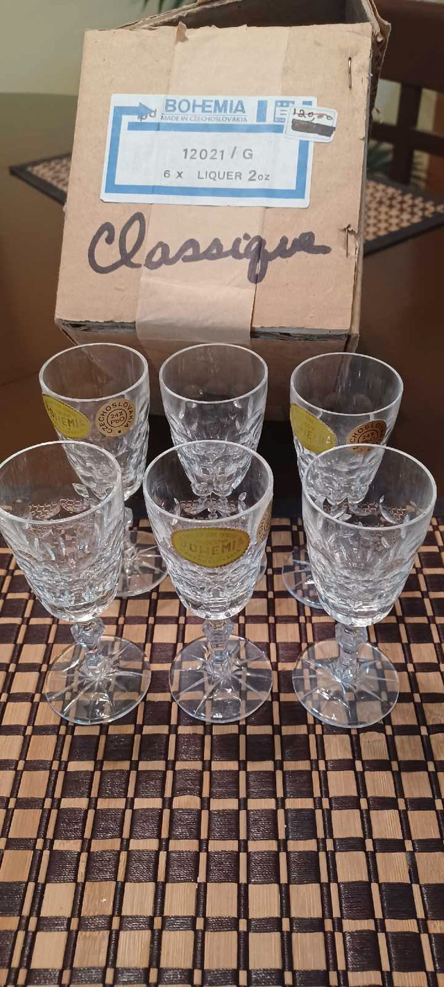 Bohemia Crystal Sherry Liquor Glasses - photo 2