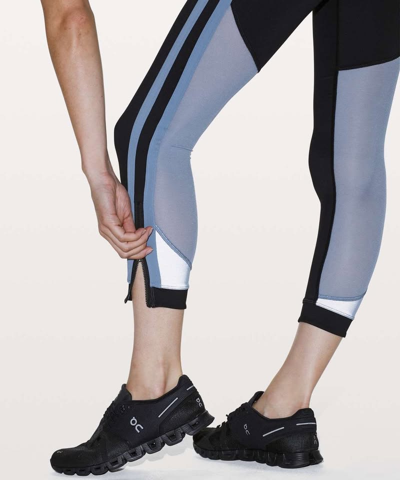 LULULEMON ZIP THE LINE CROP 23" hi rise size 6 LIKE NEW - photo 5