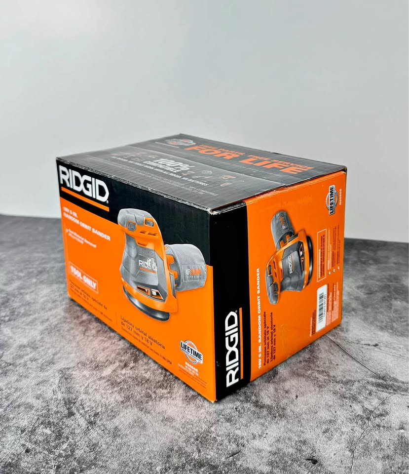 Brand NEW Ridgid Orbit Sander - RIDGID 18V (Tool Only)
